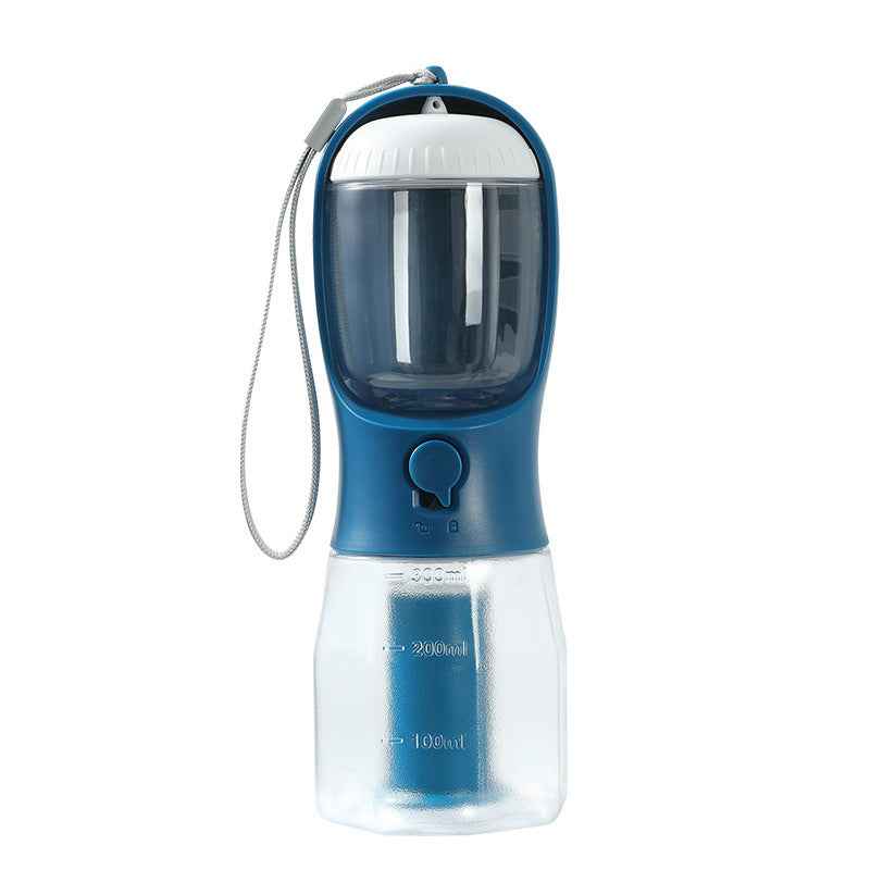 Three-in-One Dog Water Cup Portable Pet Drinking Food Garbage Bag Multi-functional Supplies - ClickNbuy