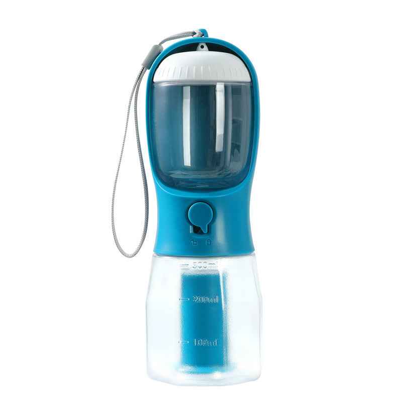 Three-in-One Dog Water Cup Portable Pet Drinking Food Garbage Bag Multi-functional Supplies - ClickNbuy
