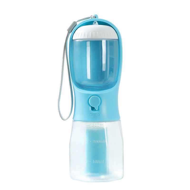 Three-in-One Dog Water Cup Portable Pet Drinking Food Garbage Bag Multi-functional Supplies - ClickNbuy