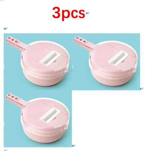 8 in 1 Mandoline Slicer Kitchen Accessories - Vegetable Slicer, Potato Peeler, Grater, and Strainer - ClickNbuy
