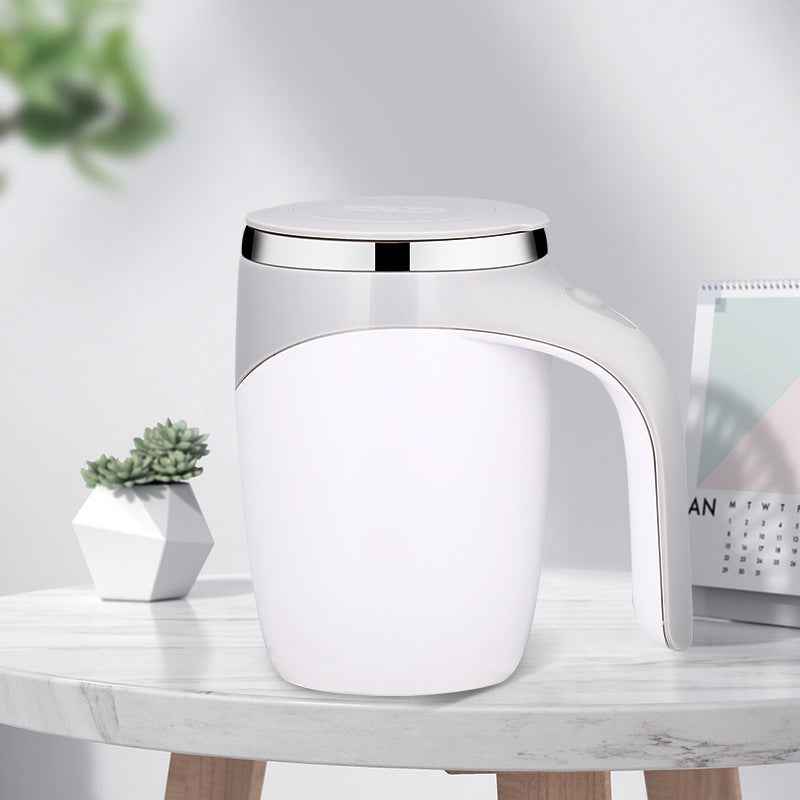 Rechargeable Electric Stirring Cup for Coffee, Milkshakes, and More - Automatic Rotating Magnetic Water Cup - ClickNbuy