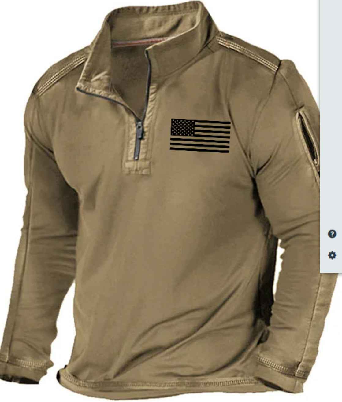 Men's Sports Sweater Zipped Stand Collar Long-sleeved Fashion Top - ClickNbuy
