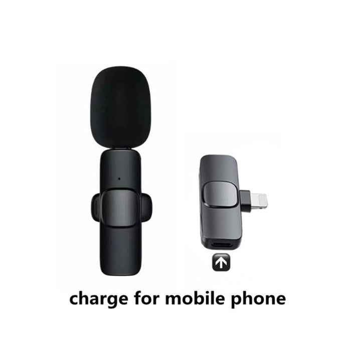 Wireless Lavalier Microphone for iPhone and Android - Portable Mini Mic with Long Battery Life for Audio Video Recording, Live Broadcast, and Gaming - ClickNbuy