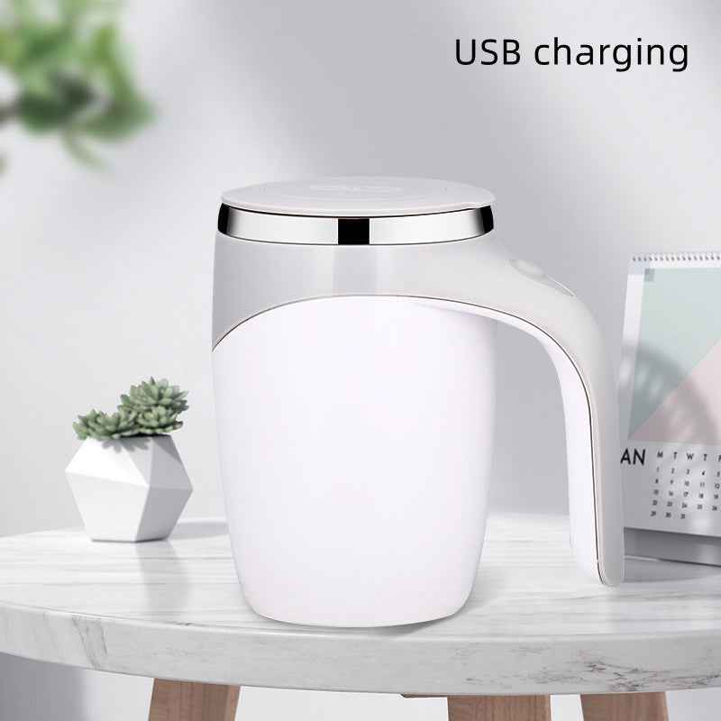 Rechargeable Electric Stirring Cup for Coffee, Milkshakes, and More - Automatic Rotating Magnetic Water Cup - ClickNbuy
