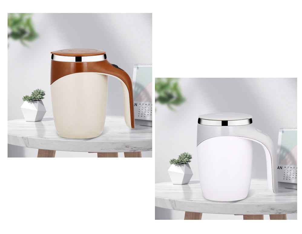 Rechargeable Electric Stirring Cup for Coffee, Milkshakes, and More - Automatic Rotating Magnetic Water Cup - ClickNbuy