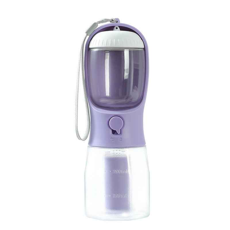 Three-in-One Dog Water Cup Portable Pet Drinking Food Garbage Bag Multi-functional Supplies - ClickNbuy