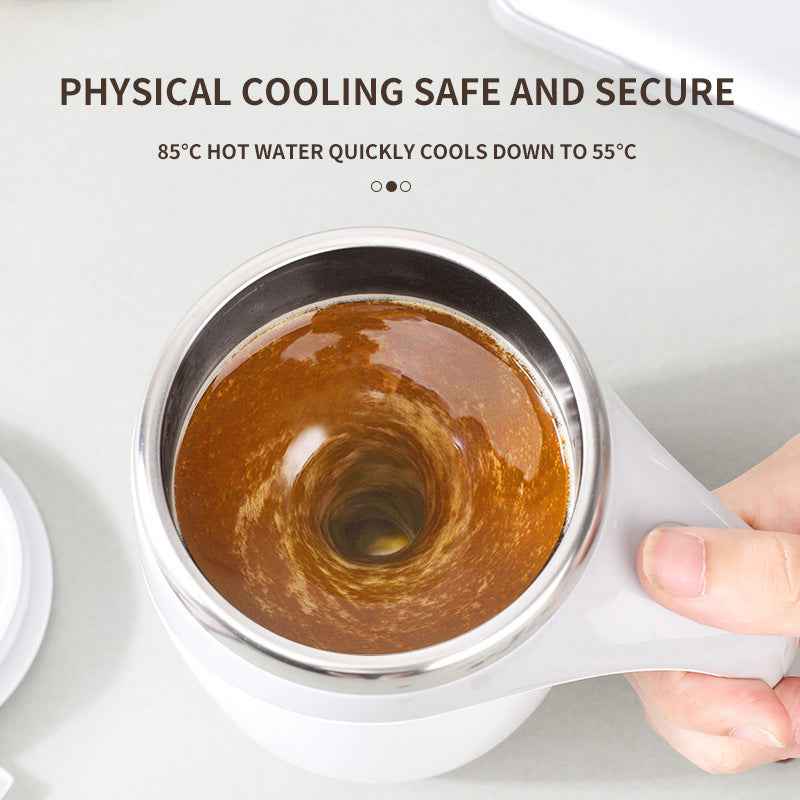 Rechargeable Electric Stirring Cup for Coffee, Milkshakes, and More - Automatic Rotating Magnetic Water Cup - ClickNbuy