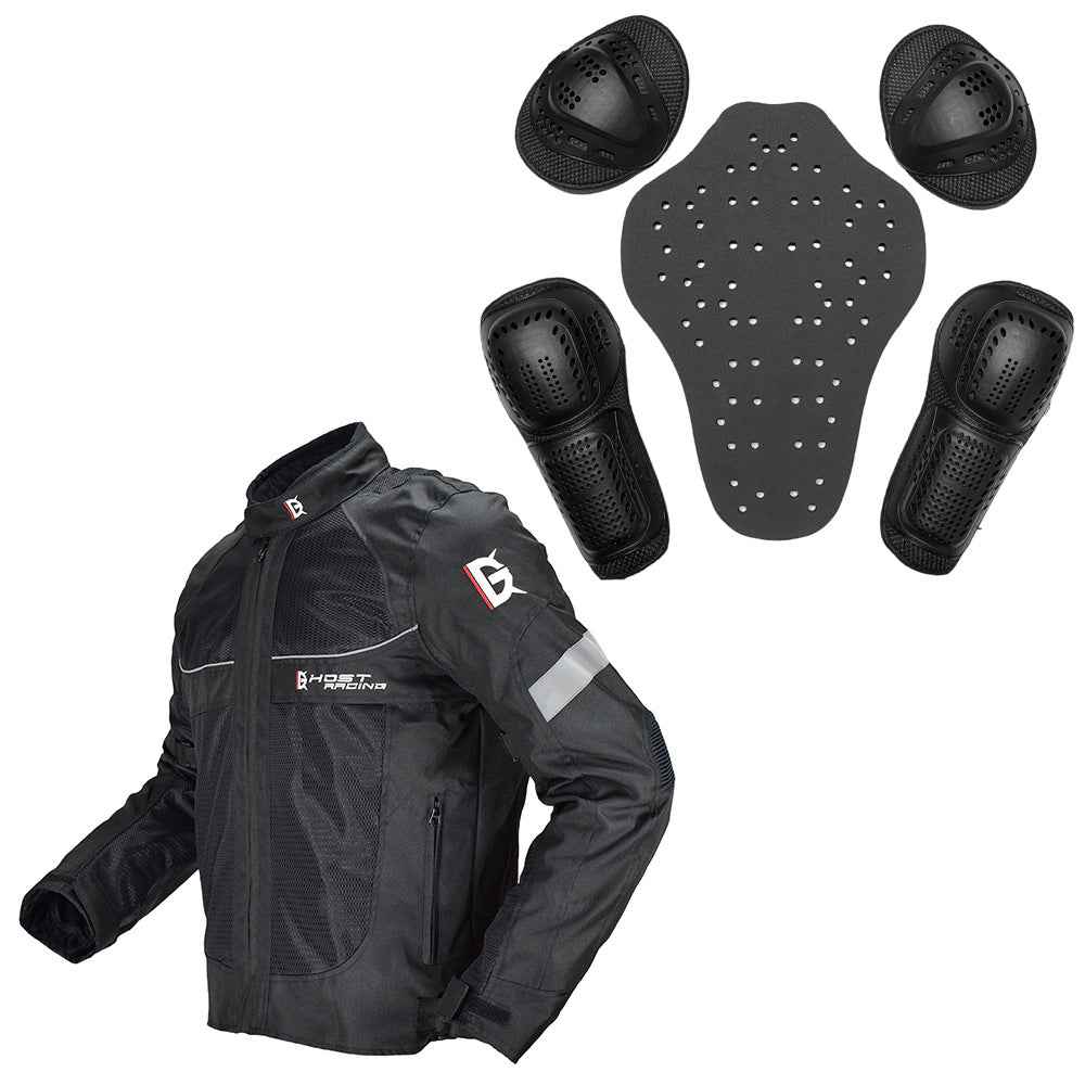 Motorcycle Racing Jacket for Warmth and Fall Protection - ClickNbuy