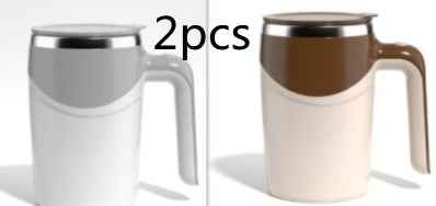 Rechargeable Electric Stirring Cup for Coffee, Milkshakes, and More - Automatic Rotating Magnetic Water Cup - ClickNbuy