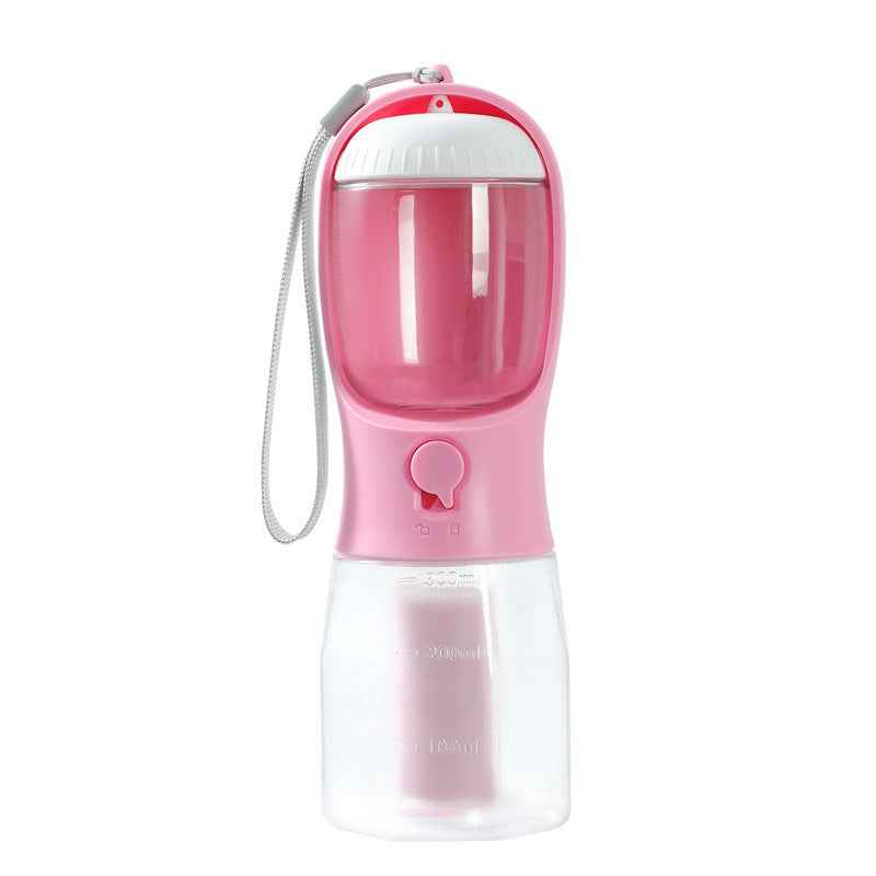 Three-in-One Dog Water Cup Portable Pet Drinking Food Garbage Bag Multi-functional Supplies - ClickNbuy