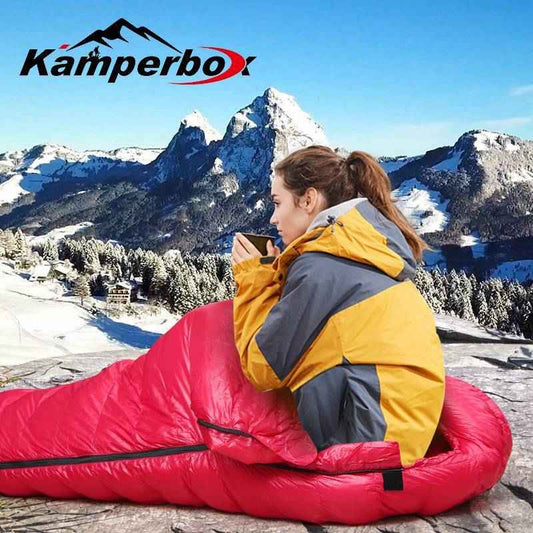 Kamperbox Winter Sleeping Bag Ultralight Camping Equipment CW1100 - ClickNbuy