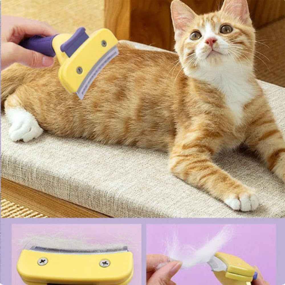 Large Pet Grooming Comb - Detangling & Deshedding Tool for Long Hair Dogs and Cats - ClickNbuy