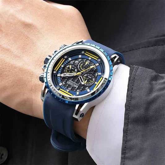 Luminous Waterproof Sports Watch with Timing Function and Silicone Band - ClickNbuy
