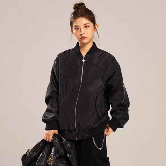 American Embroidered Jacket - Unisex Fashion Stand Collar Outerwear - ClickNbuy