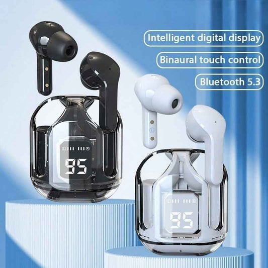 Bluetooth 5.3 Over-ear Headphones - Air31 True Wireless Stereo Hi-fi Sound with LED - ClickNbuy