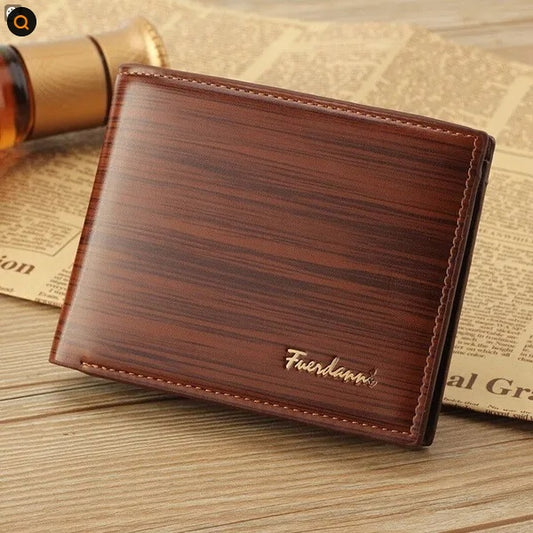 Men's RFID Blocking Wallet - Bifold Genuine Leather Slim Card Holder for Men - ClickNbuy