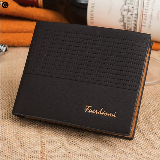 Men's RFID Blocking Wallet - Bifold Genuine Leather Slim Card Holder for Men - ClickNbuy